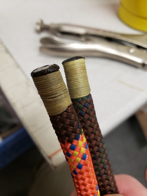 Heat shrink tube for rope end?