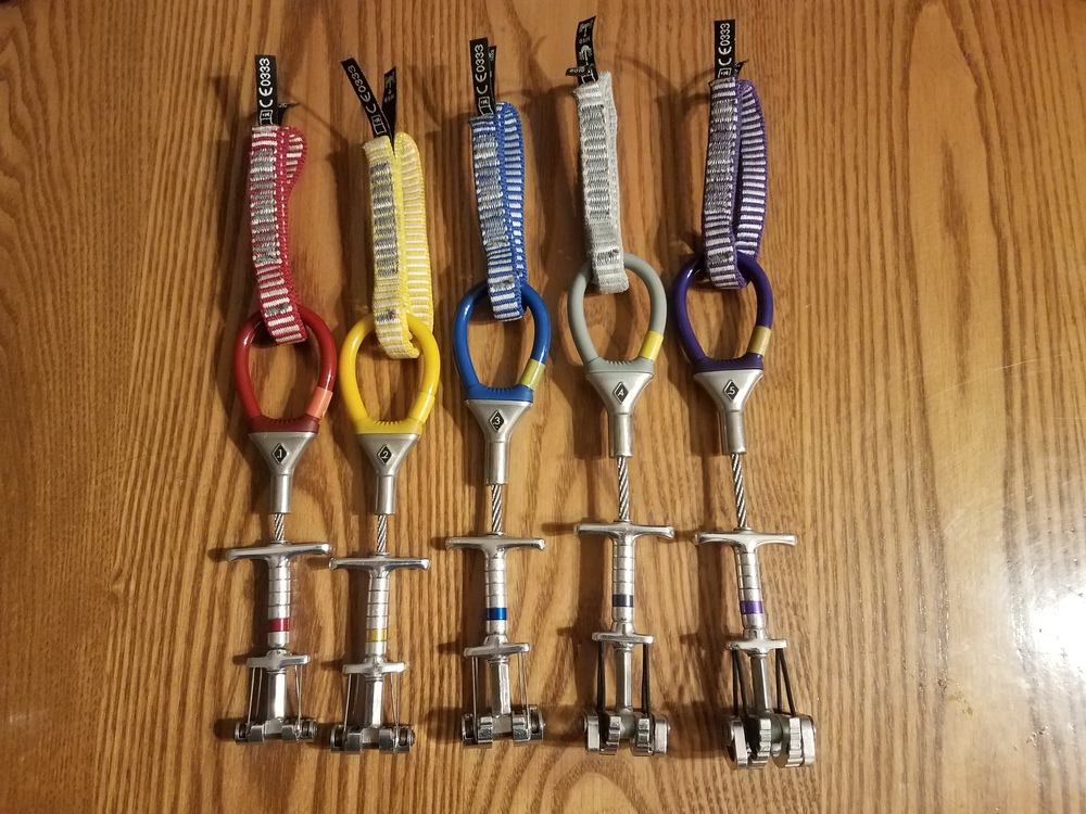 Black Diamond X4 Cams Sizes 0.1 through 0.5