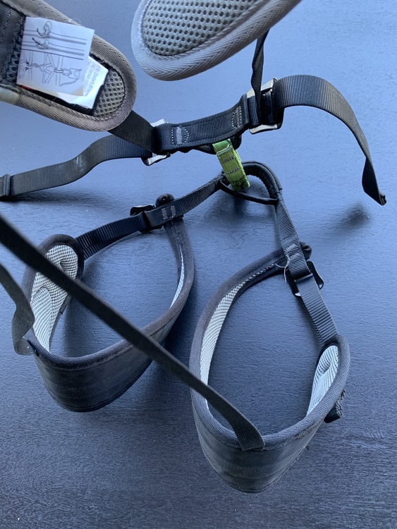 Petzl Calidris harness size 1 85, worn for 6 pitches, no falls