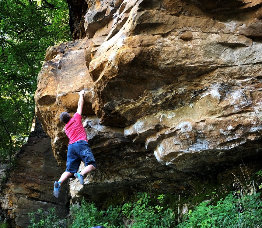 Climbing in Grand Ledge (aka Oak Park), Lower Peninsula