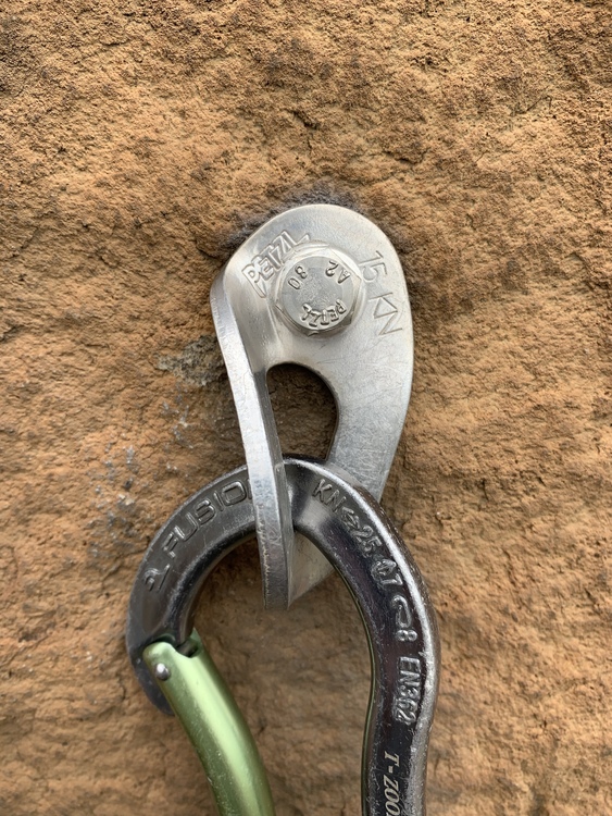 Caving bolt hangers for lead climbing?