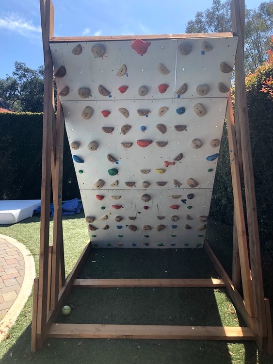 Tension board climbing holds (750) and complete wall (950)