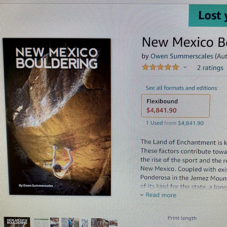 New Mexico Bouldering Guidebook