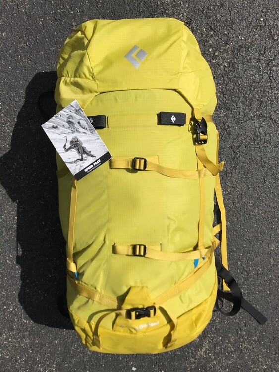 FS Black Diamond Speed 50, Petzl Kliff rope bag, Metolius rope tarp