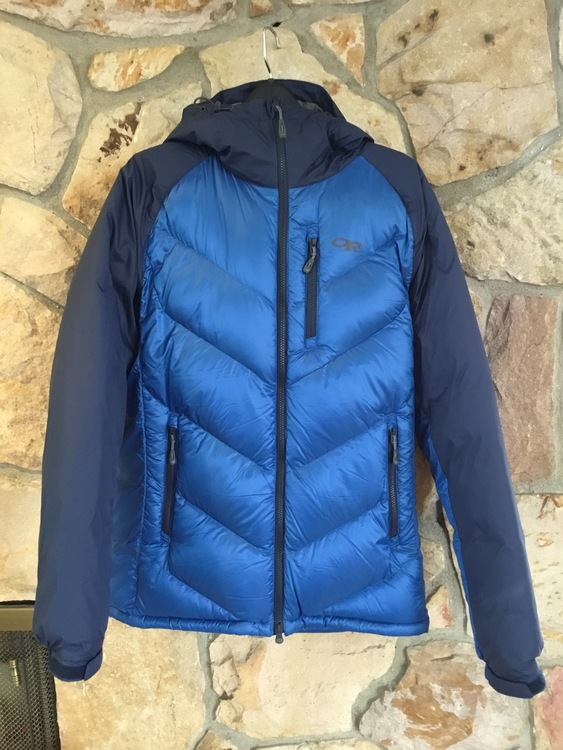 FS Outdoor Research Alpine Down Hooded Jacket men's M like new