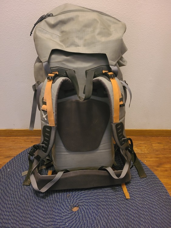 Patagonia puffys, Arcteryx, Stio pants. Arcteryx Naos pack