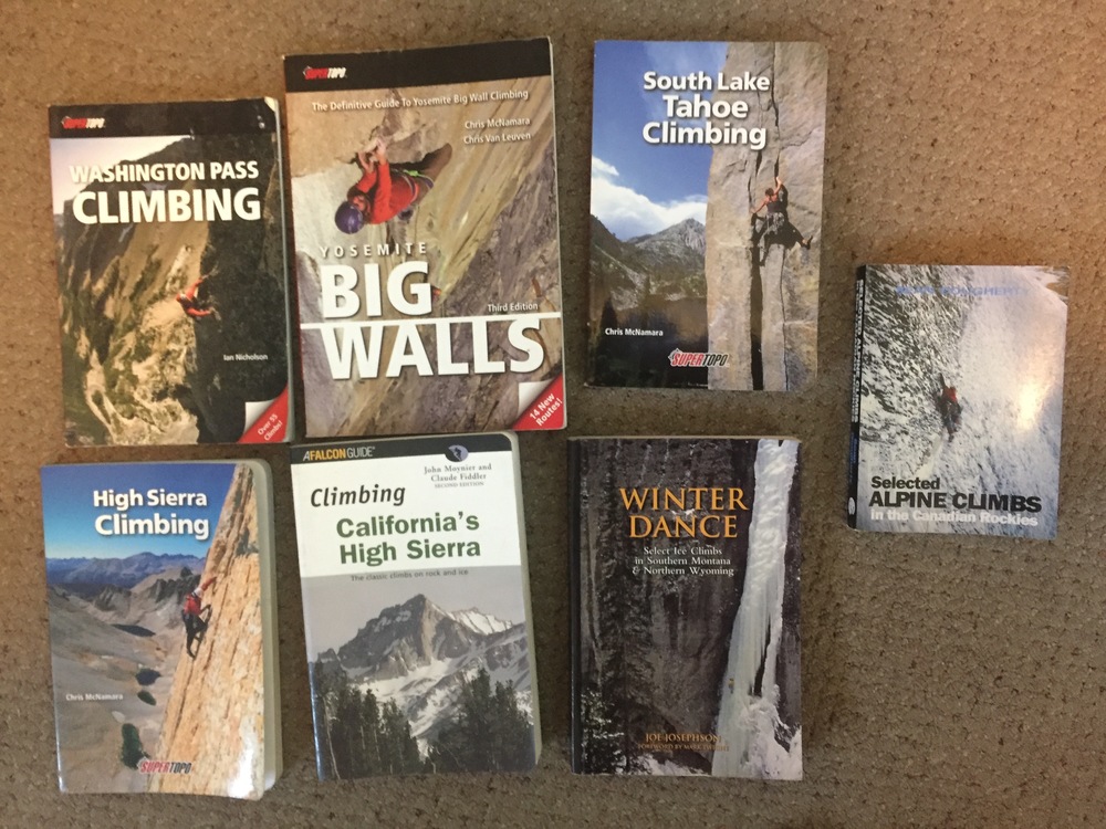 FS Cheap Guidebooks (CA/WA/MT) and Other Climbing Books