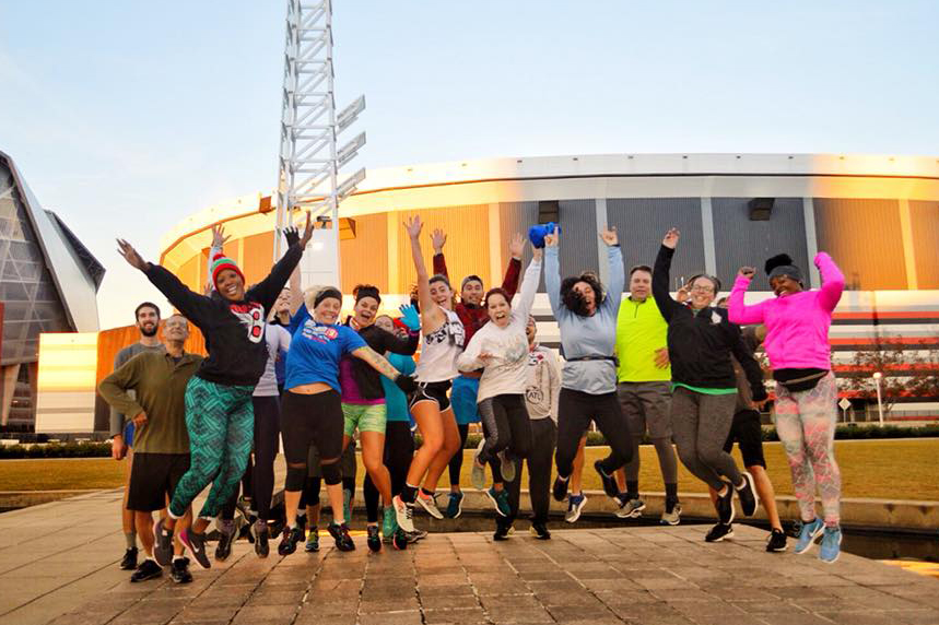 The November Project might be the happiest free workout in town
