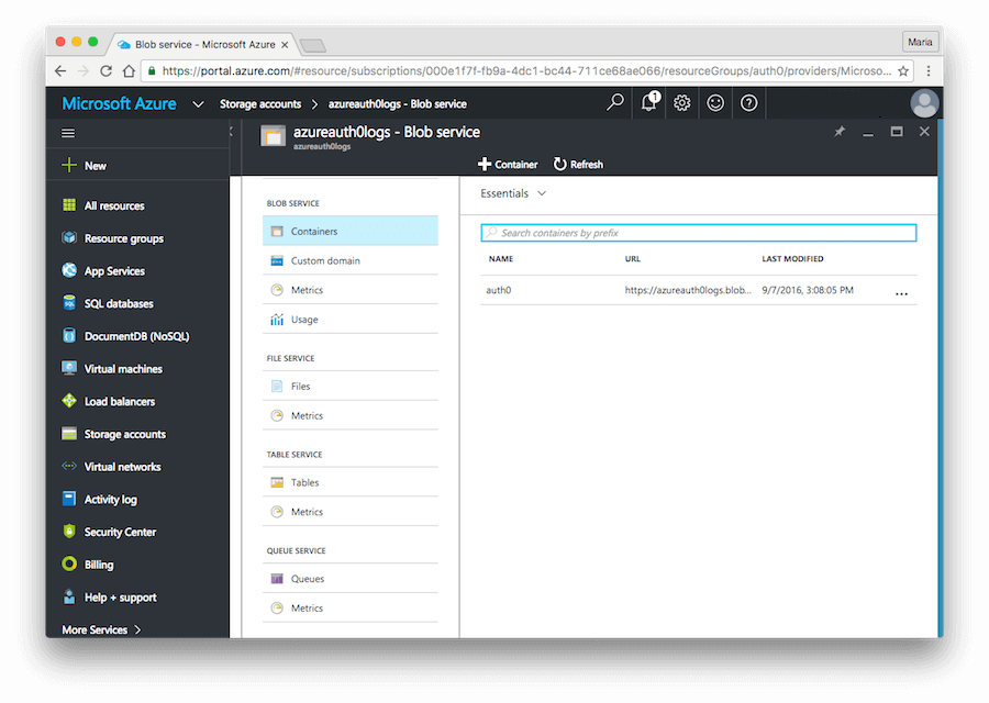 Auth0 Logs to Azure Blob Storage