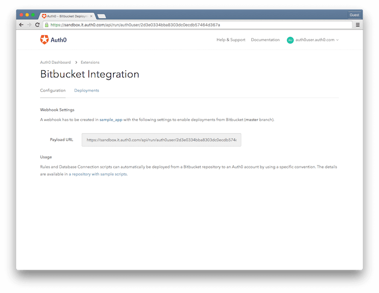 Bitbucket Deployments
