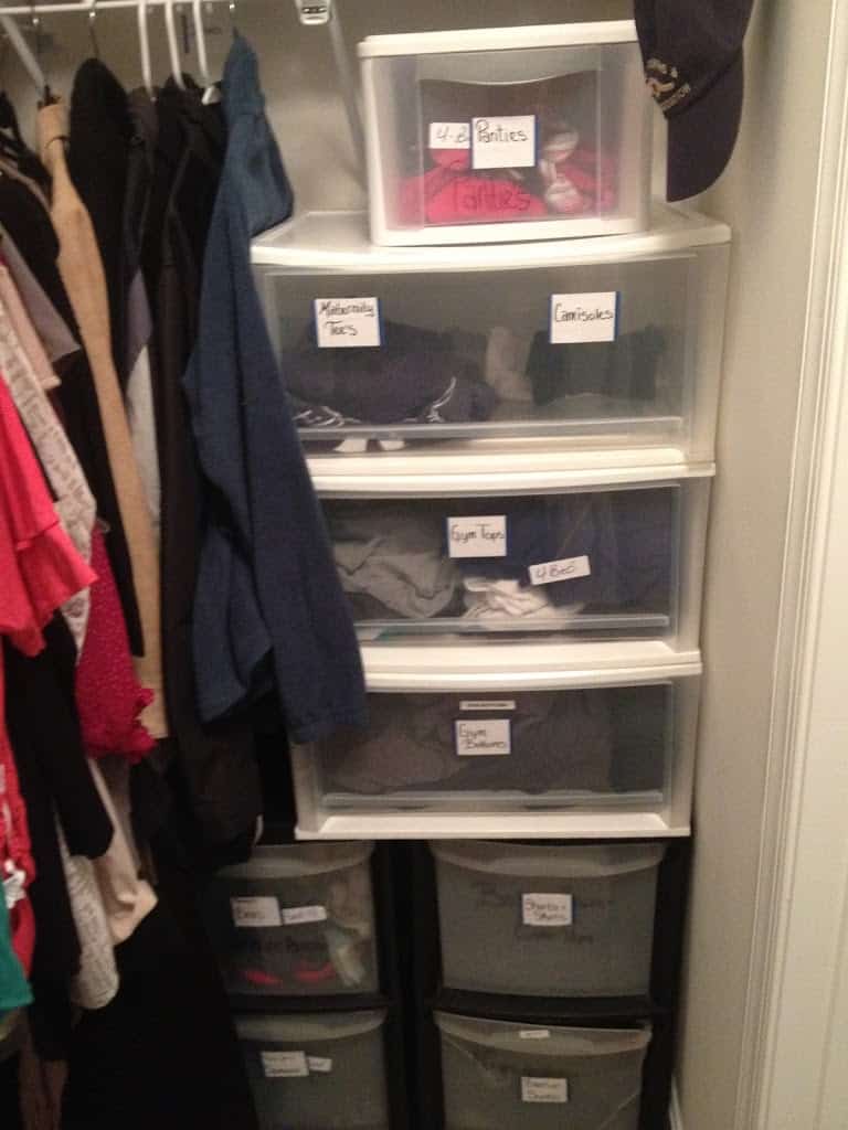 Cheap Closet Organization An Alternative to Dressers Busy Budgeter