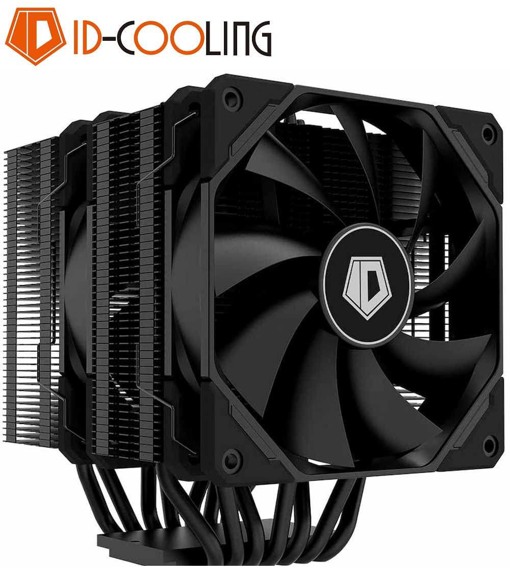 IDCooling SE207TRX BLACK 7 Heatpipes, Dual Tower CPU Air Cooler 35mm