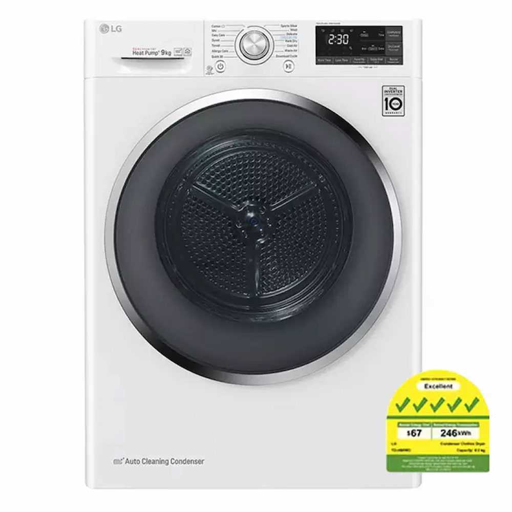 LG TDH90WD Dual Inverter Heat Pump Dryer (9Kg) Online at Best Price in Singapore only on