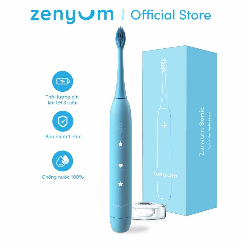 Pastel Edition Zenyum Sonic Combo Set Electric Toothbrush With 3