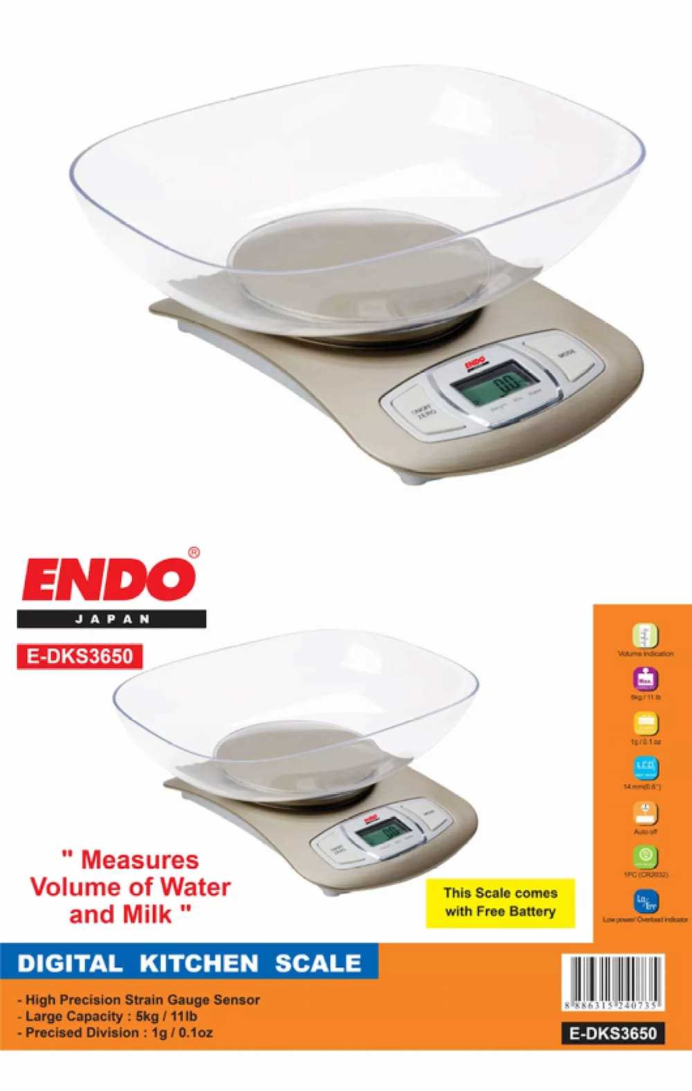 Endo EDKS3650 Digital Kitchen Scale Online at Best Price in