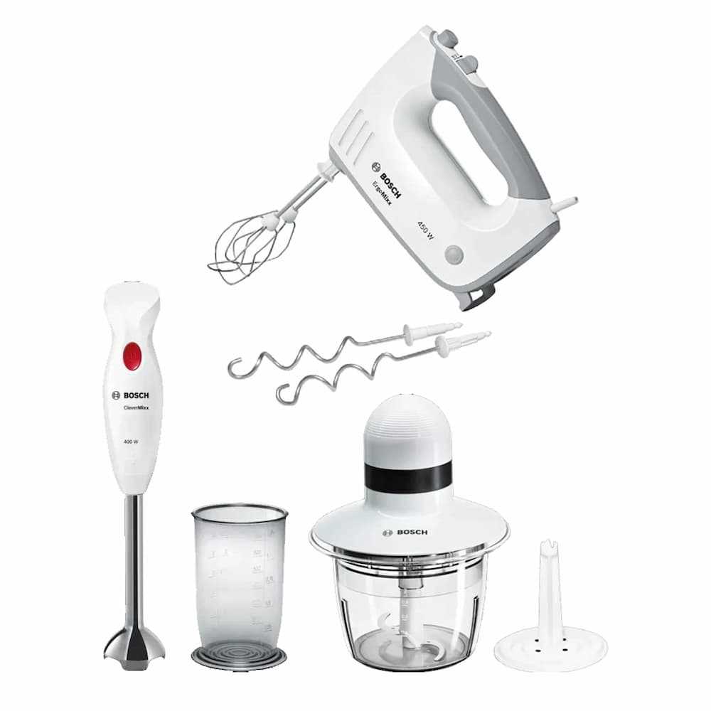 Bosch Package MFQ36400 Hand Mixer, MSM24100 Hand Blender And MMR08A1