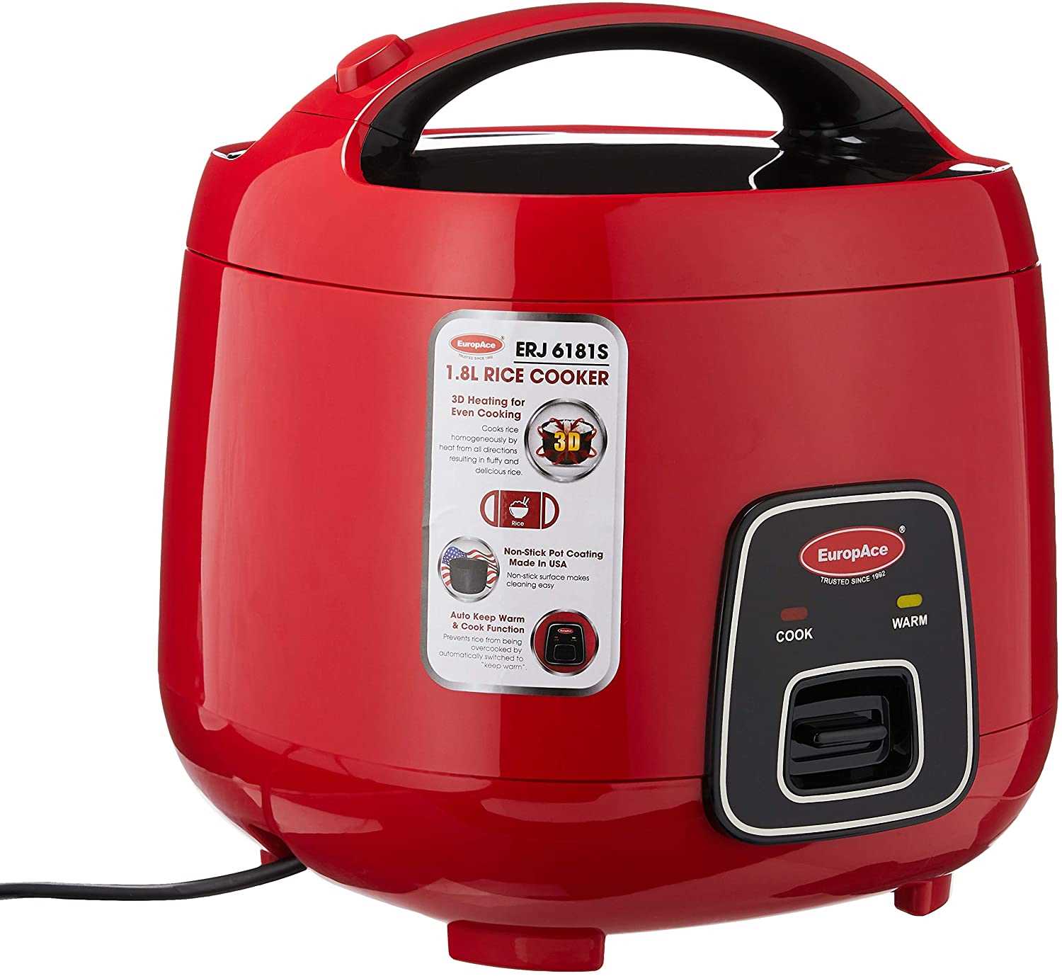 EuropAce ERJ 6181S 1.8L Rice Cooker Online at Best Price in Singapore