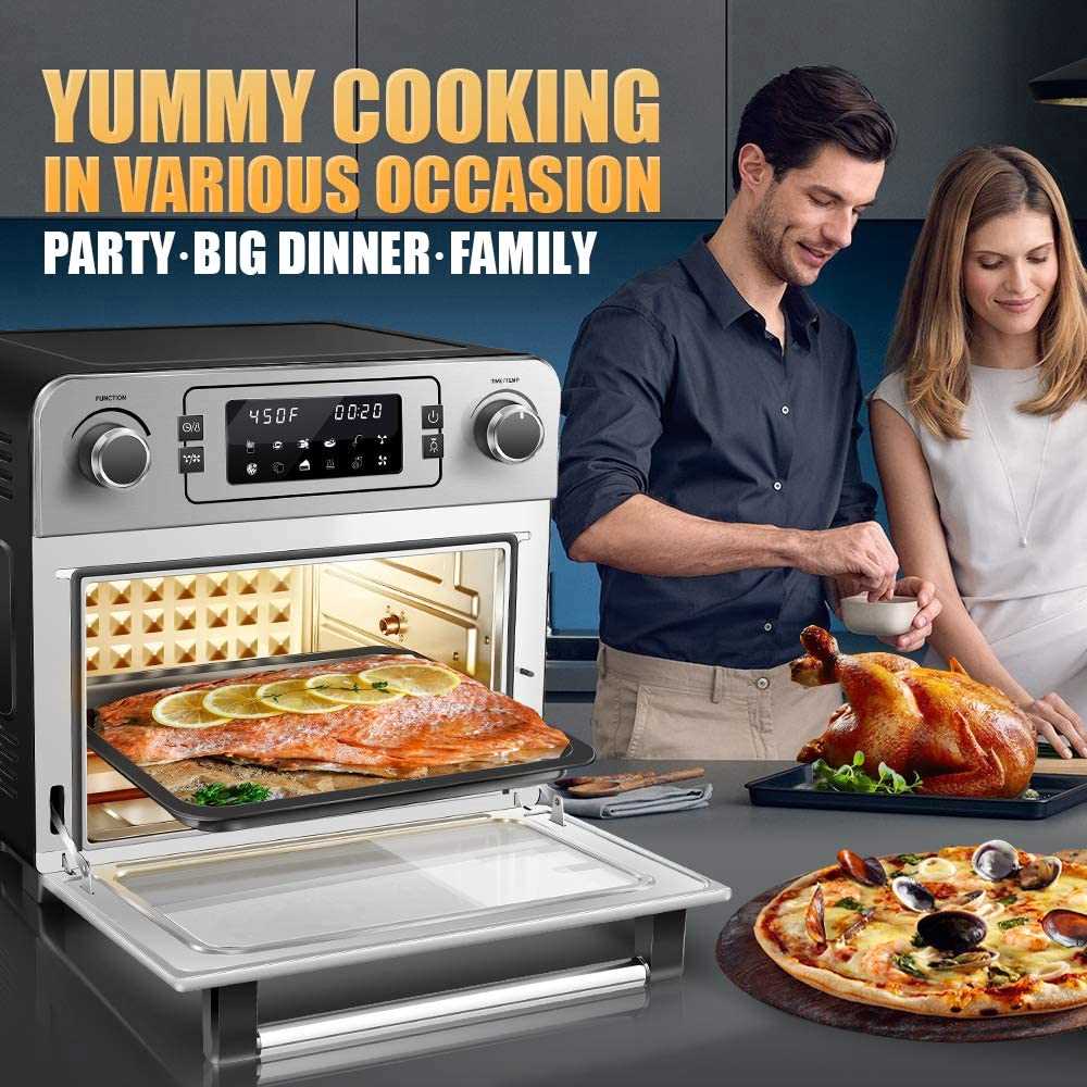 Aobosi Electric Air Fryer Toaster Oven Air Fry Convection Digital