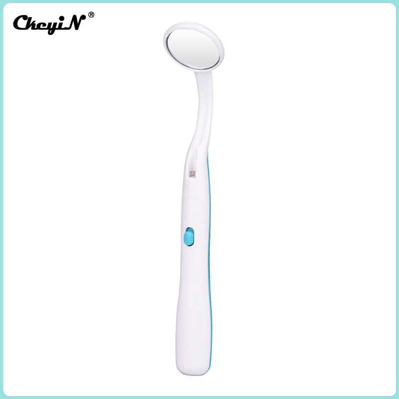 Ckeyin KQ028 LED Lighted Dental Mirror Teeth Mouth Inspection Mirror