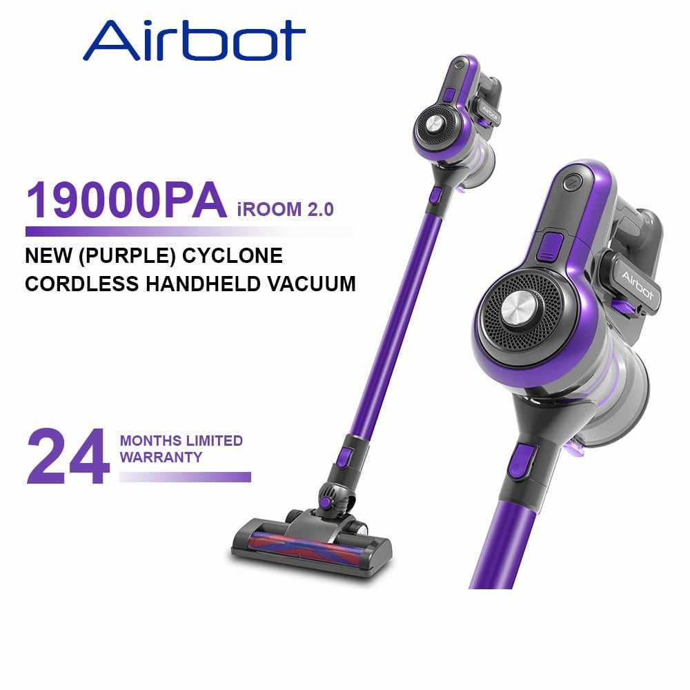 Airbot iRoom 2.0 (Purple) Handheld Cyclone Handstick Portable Canister