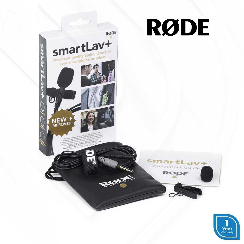 RODE SMARTLAV + Lavalier Condenser Microphone for Smartphones Vlog
