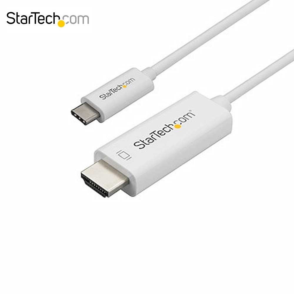 Startech 4K At 60HZ USB C To HDMI Computer Monitor Cable White (2