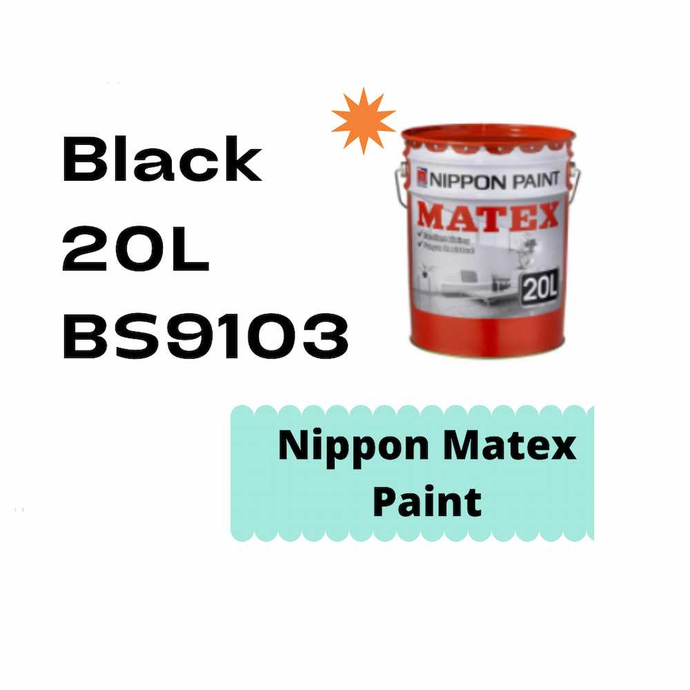 Nippon Matex BS9103 Black Paint 20L Online at Best Price in
