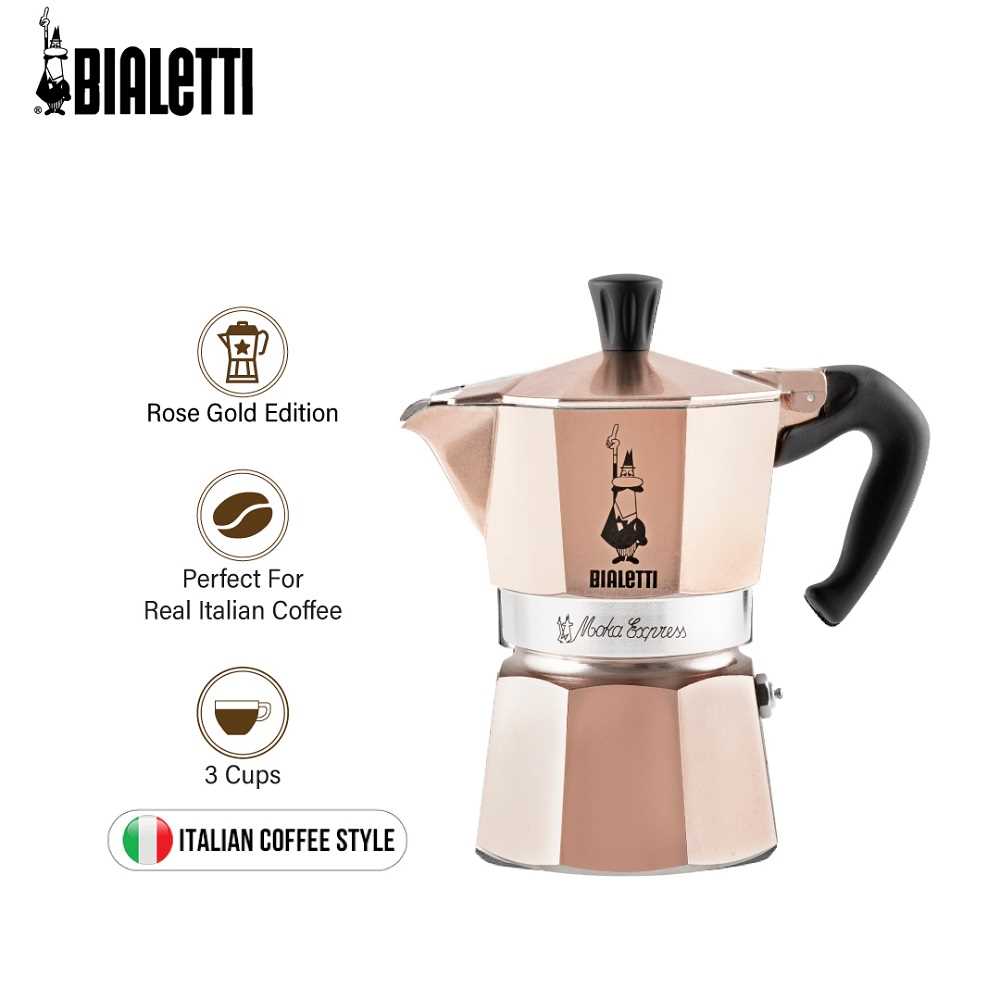 Bialetti Moka Express Coffee Making Pot (Rose Gold) Online at Best