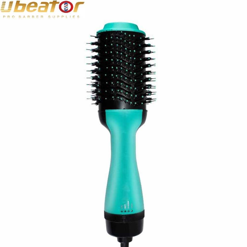 Ubeator Hot Air Brush Hair Dryer/Curler 2 In 1 Curling Iron Rotating