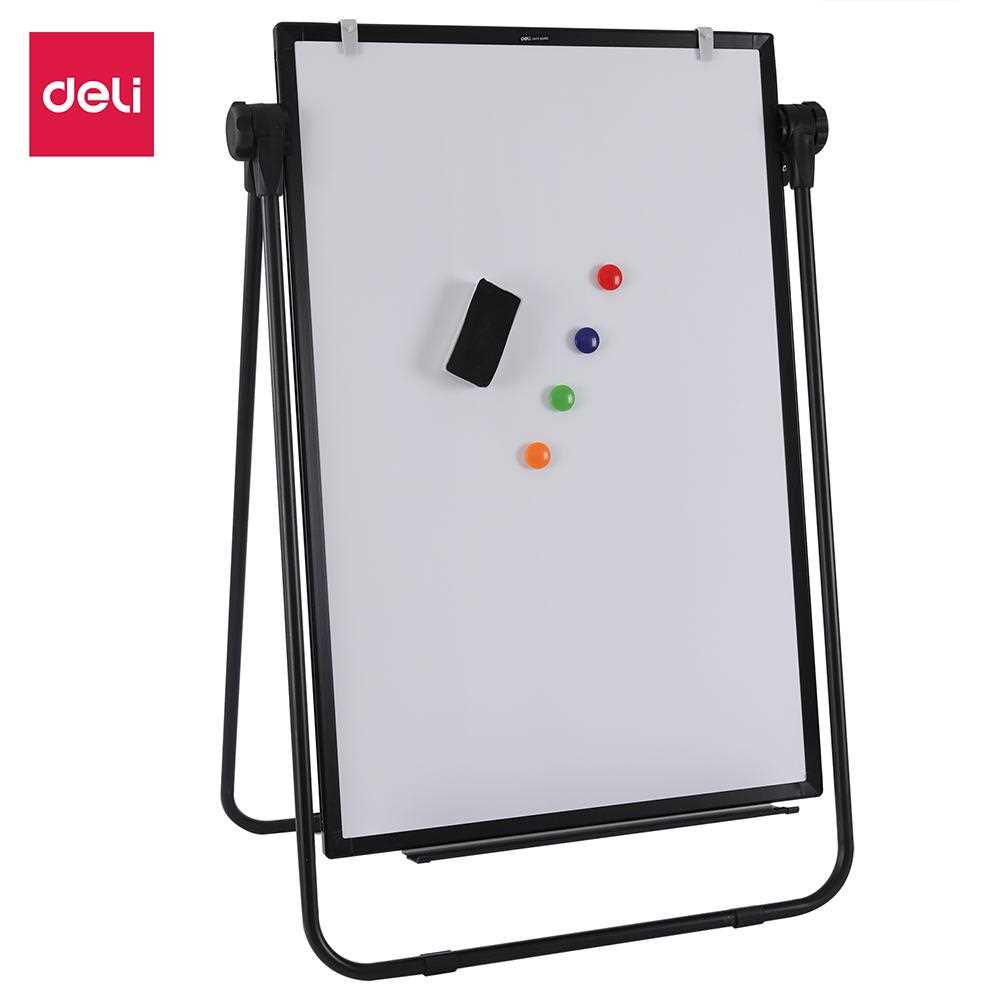Deli E7886 Double Sided Flipchart Easel Whiteboard Flip Chart Stand Online at Best