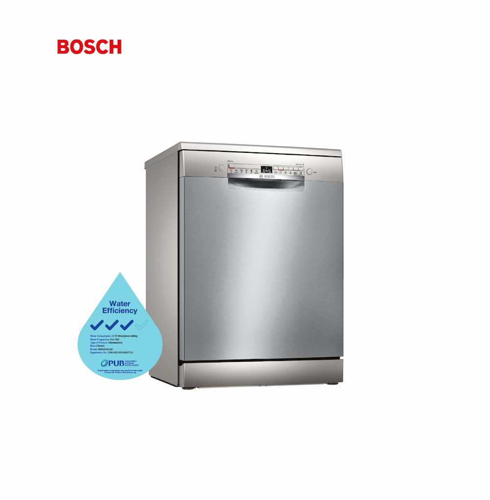 Bosch SMS2HAI12E Freestanding 60cm Dishwasher Stainless Steel Home Connect PDC Online at Best