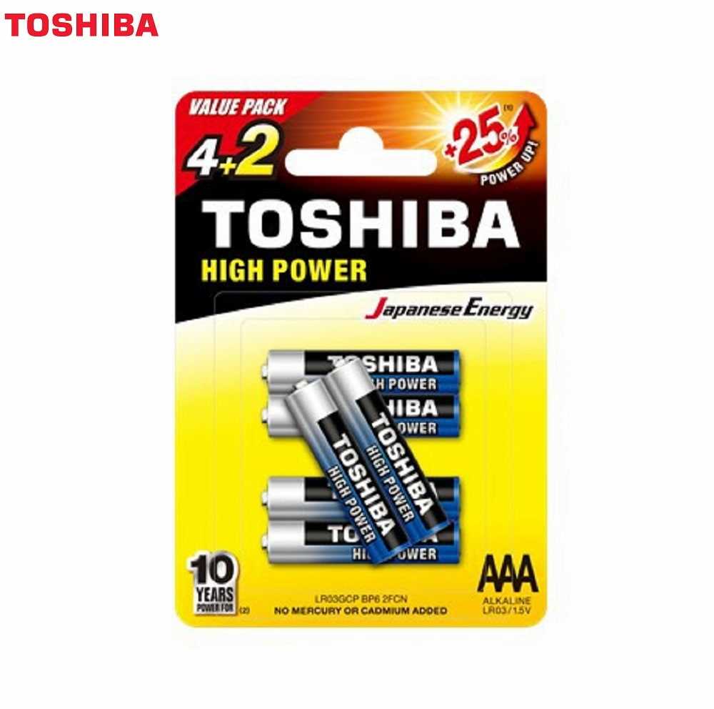 Toshiba AAA Alkaline Battery (6pcs) Online at Best Price in Singapore