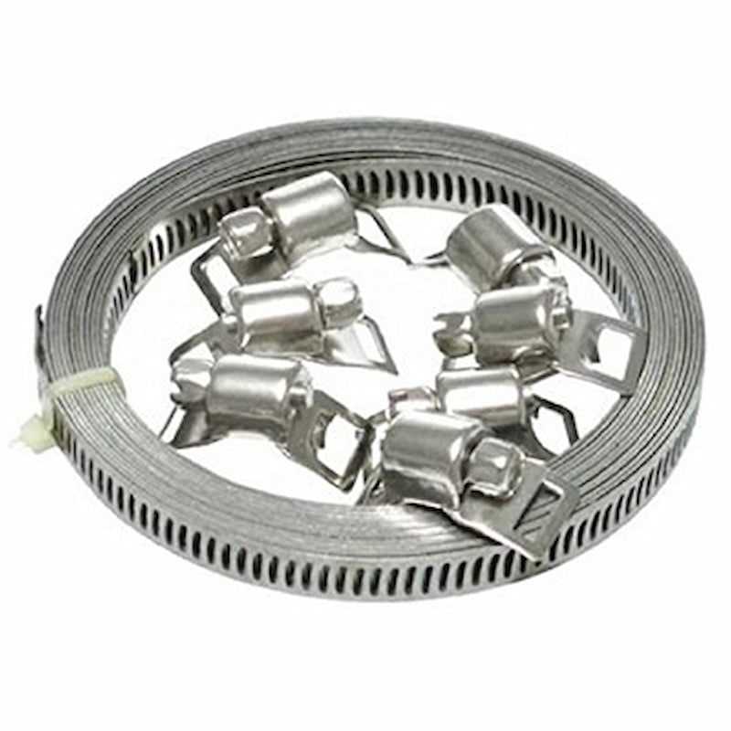 Hose Clamp Jubilee Clip Metal Band Kit 10FT/Roll (Stainless Steel