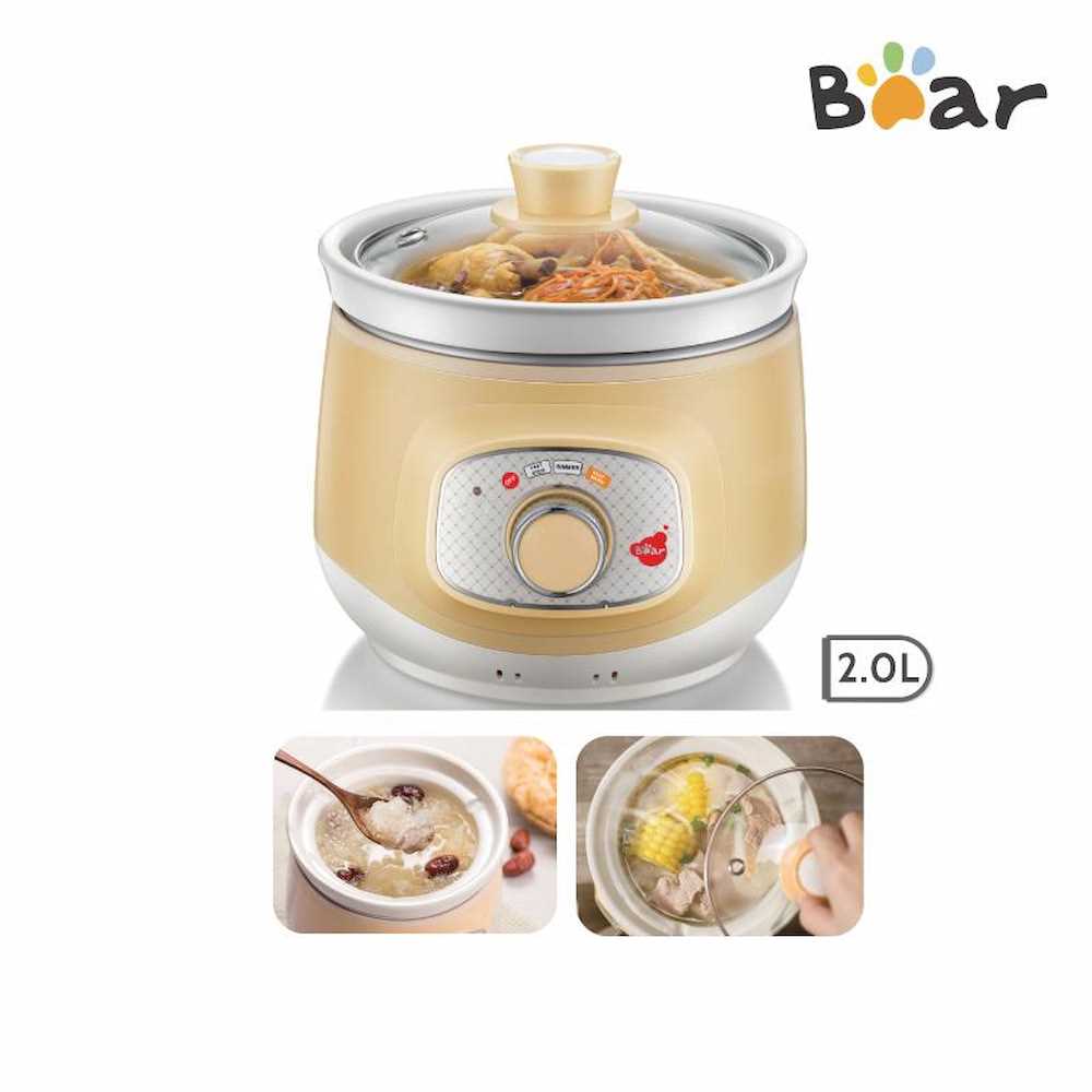 Bear DDGD20Q2 2.0L Slow Electric Cooker with Ceramic pot Fully