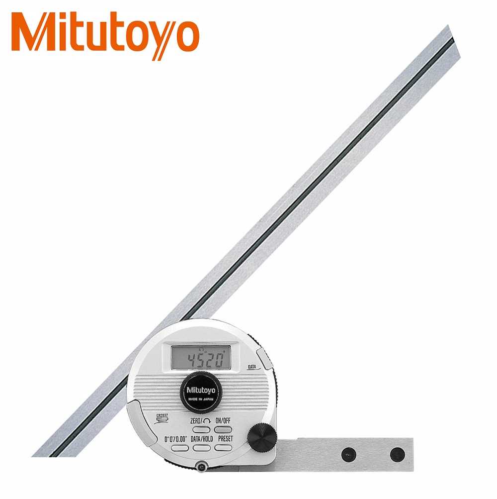 Mitutoyo 187552 Digital Universal Bevel Protractor 12" Blade, 1