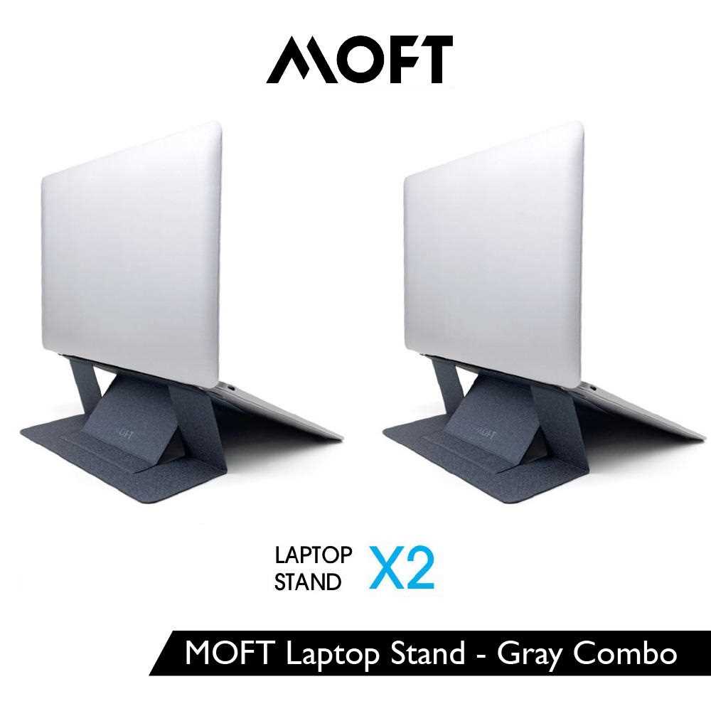 MOFT Laptop Stand Combo Gen 2 with Heat Ventilation Grey Combo x2