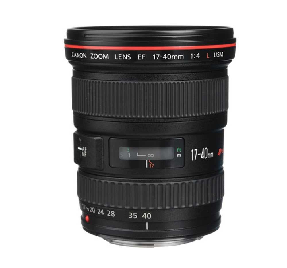 Rental Camera Lens Canon EF 1740mm f/4L USM Camera lens (Black