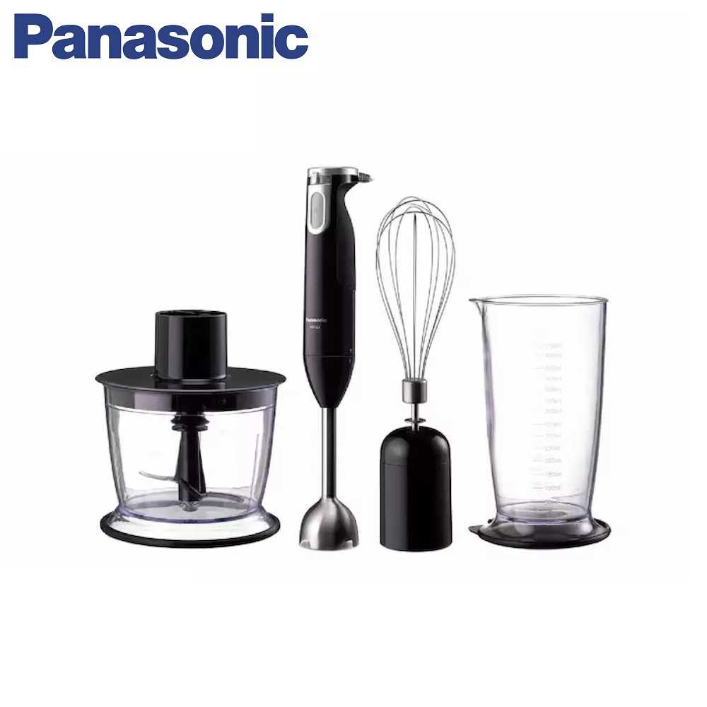 Panasonic MXSS1BSP 3in1 Hand Blender, Whisk & Chopper (600W
