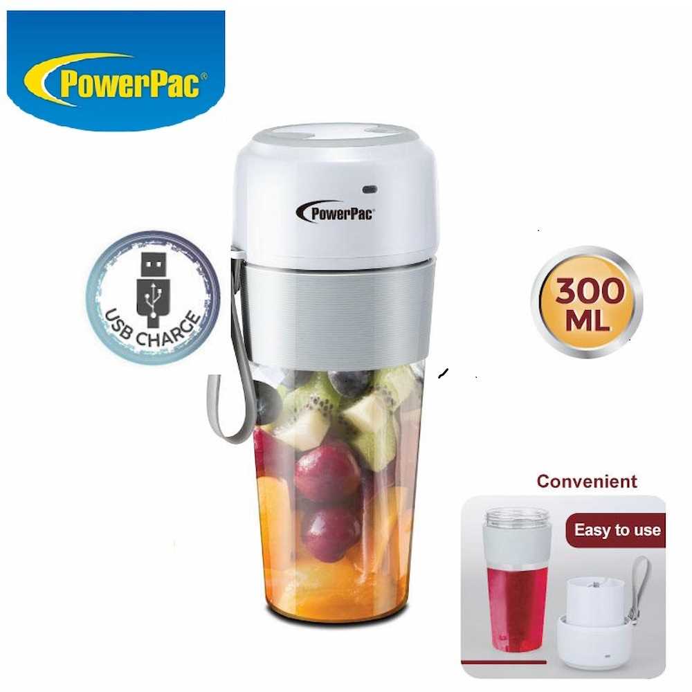 PowerPac PPBL339 Portable USB Juice Blender, Rechargeable Smoothie