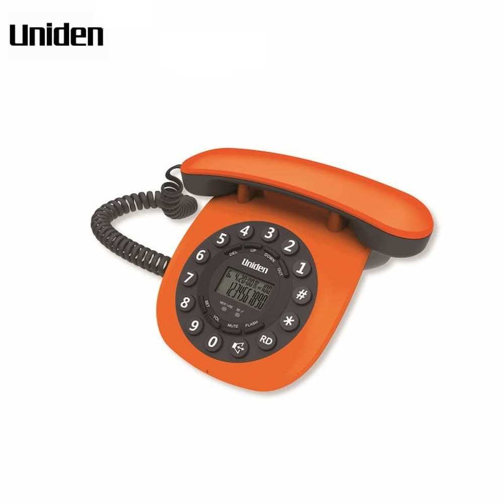 UNIDEN AT8601 Retro Design Corded Phone with Caller ID and Speakerphone