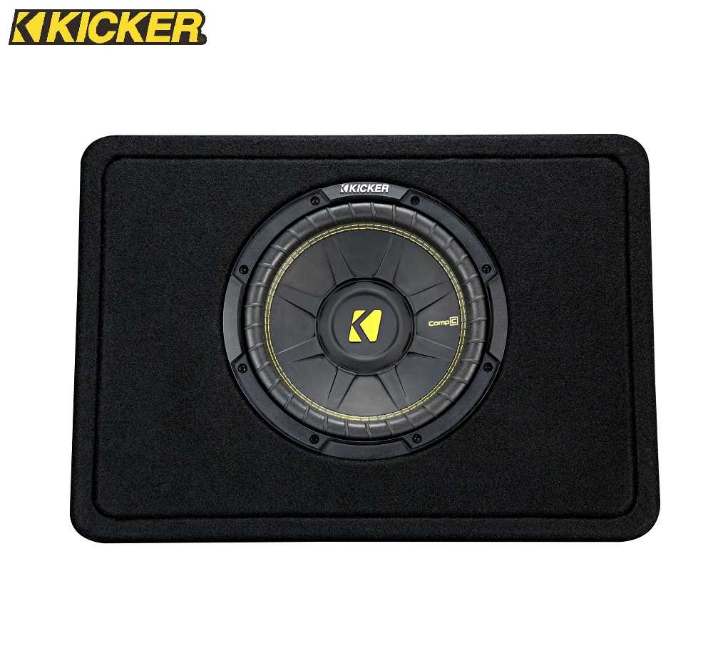 Kicker 44TCWC104 Compc Loaded Enclosures Single Voice Coil 4Ohm Subwoofer (Black) Online at