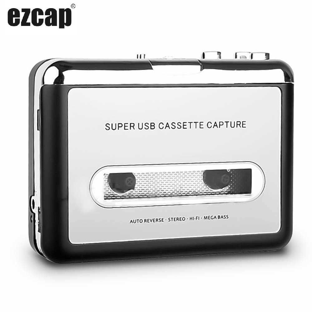 Ezcap 218 USB Cassette Tape To MP3 Converter Audio Capture Card (Silver