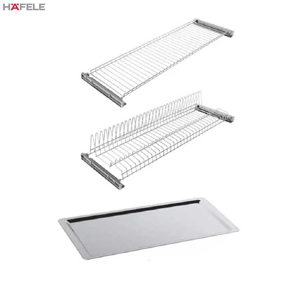 Hafele Dish Drainer Rack Set with Plate (Stainless Steel) Online at