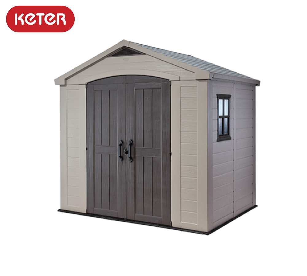 Keter Factor Outdoor Storage 8 X 6 Shed (Grey) Online at Best Price