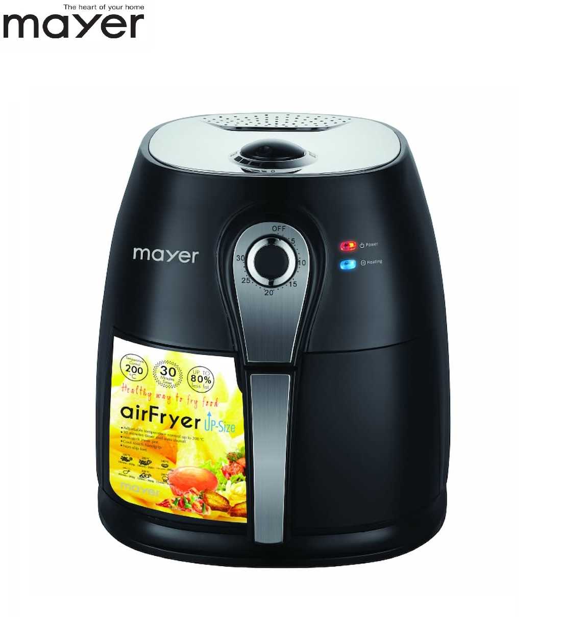 Mayer MMAF88BS 3.5L Air Fryer (Black / White) Online at Best Price