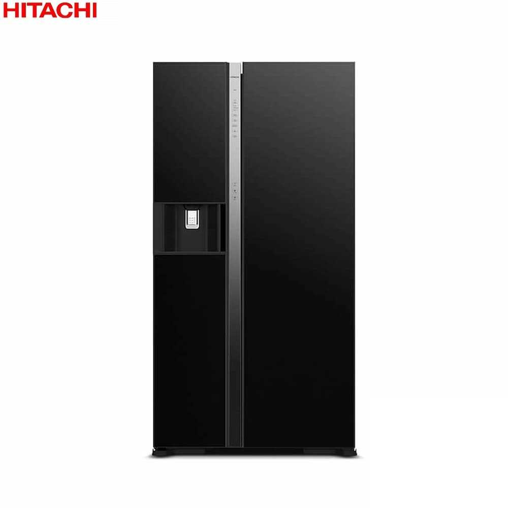 Hitachi RSX700PMS0GBK Side By Side Fridge (Black) Online at Best