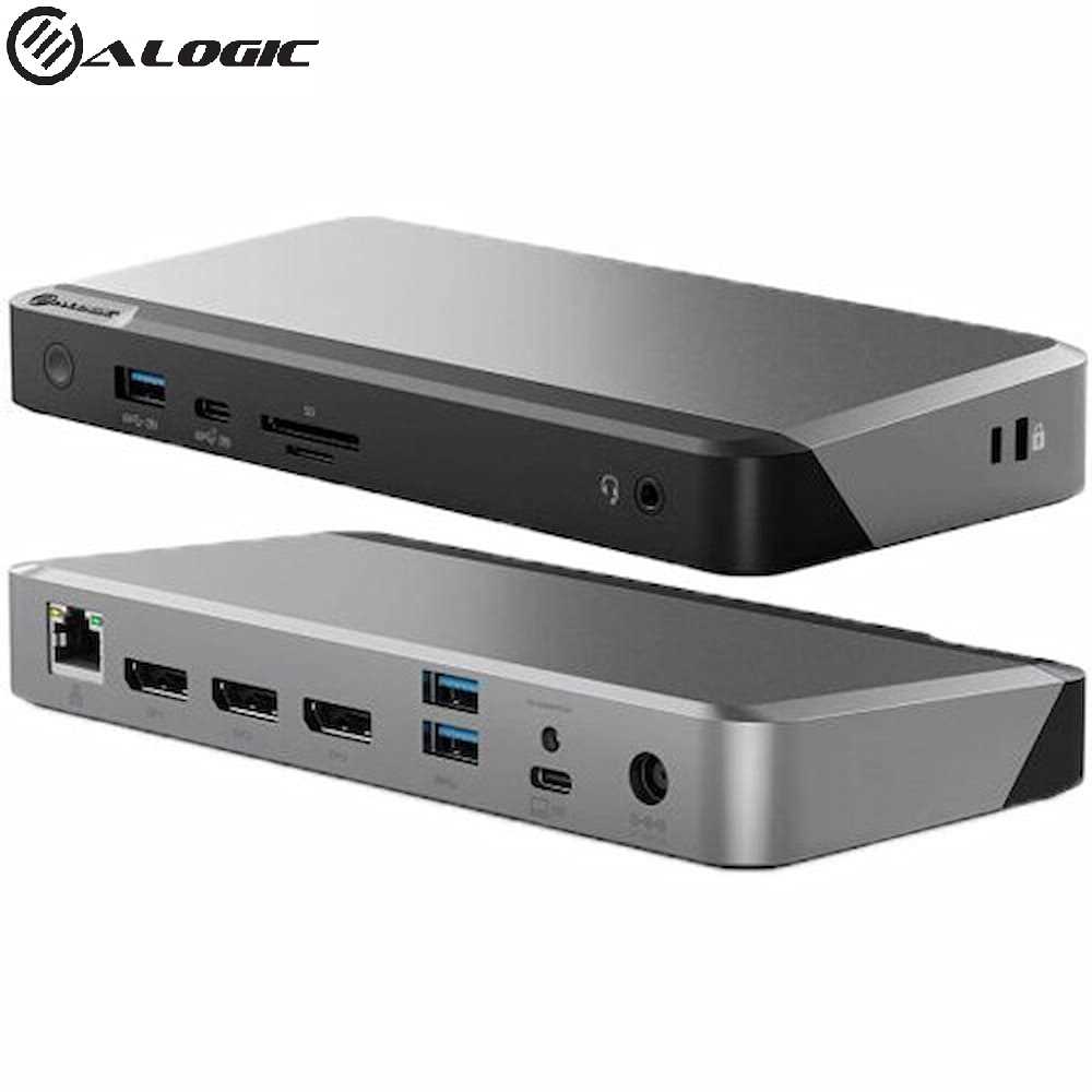 Alogic DUPRMX3WW USBC Triple Display Docking Station (Grey) Online