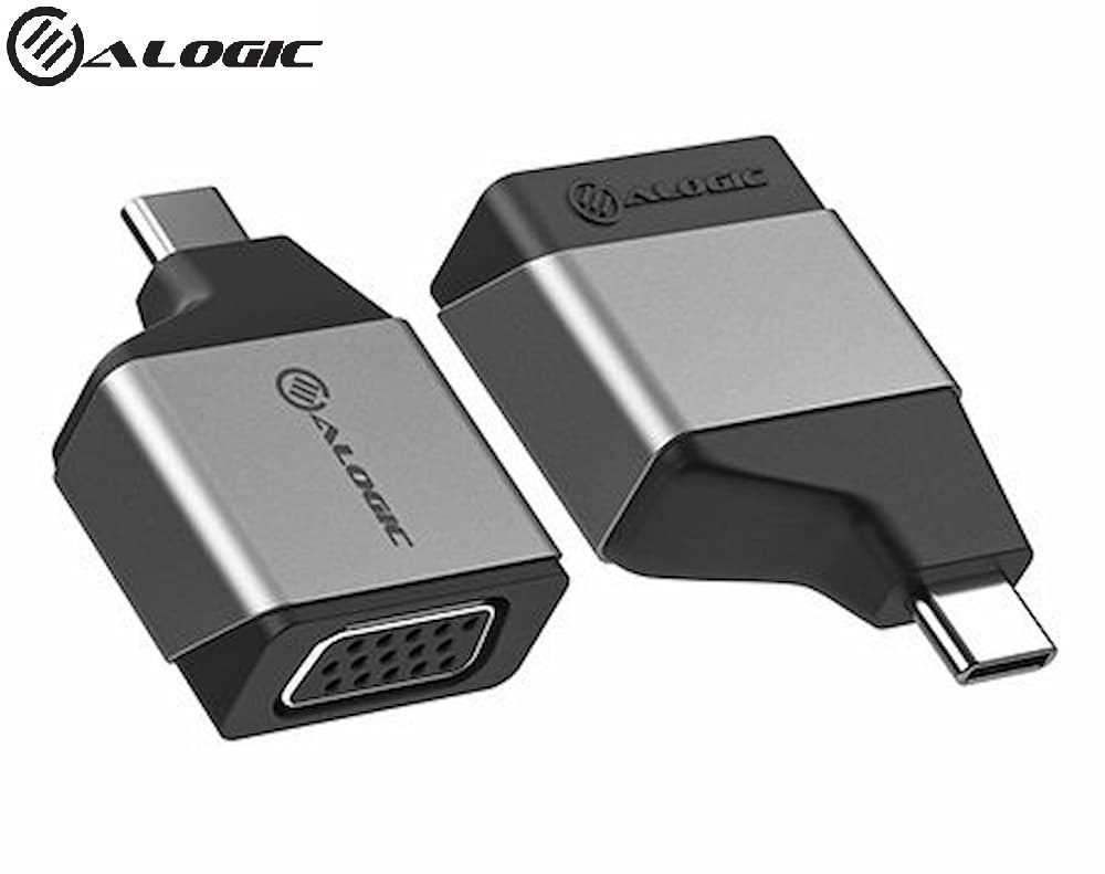 Alogic ULCVGMNSGR Ultra Mini USBC To VGA Adapter (Space Grey