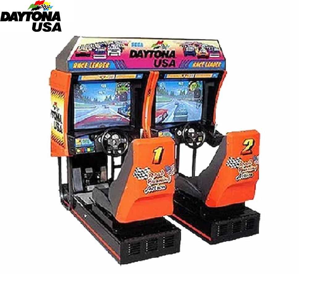 Daytona USA Arcade Driving Car Racing Game (Orange & Black) Online at(07)