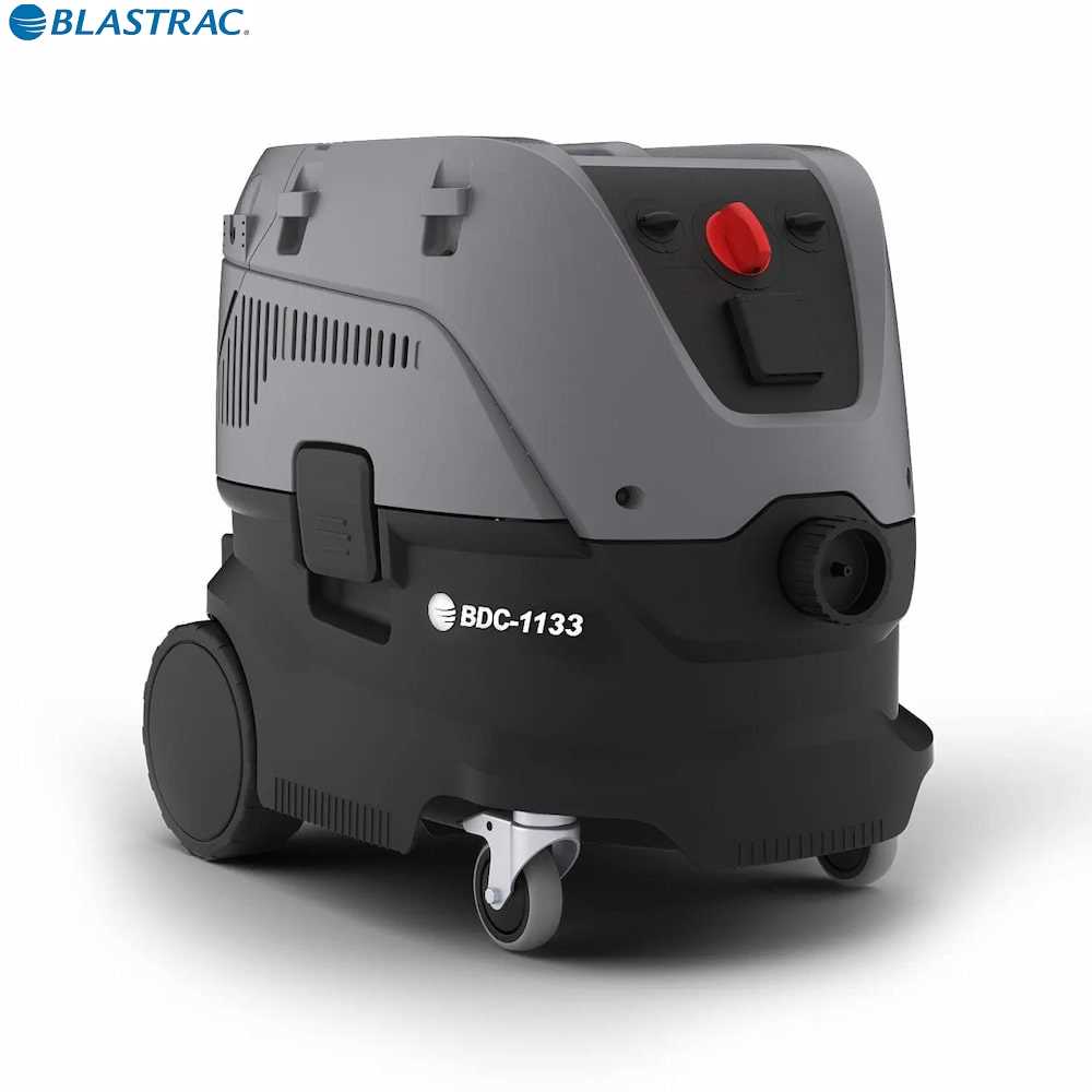 Blastrac BDC1133 Small Light Industrial Vacuum Cleaner (Grey & White